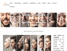 Tablet Screenshot of gesicht-lesen.de